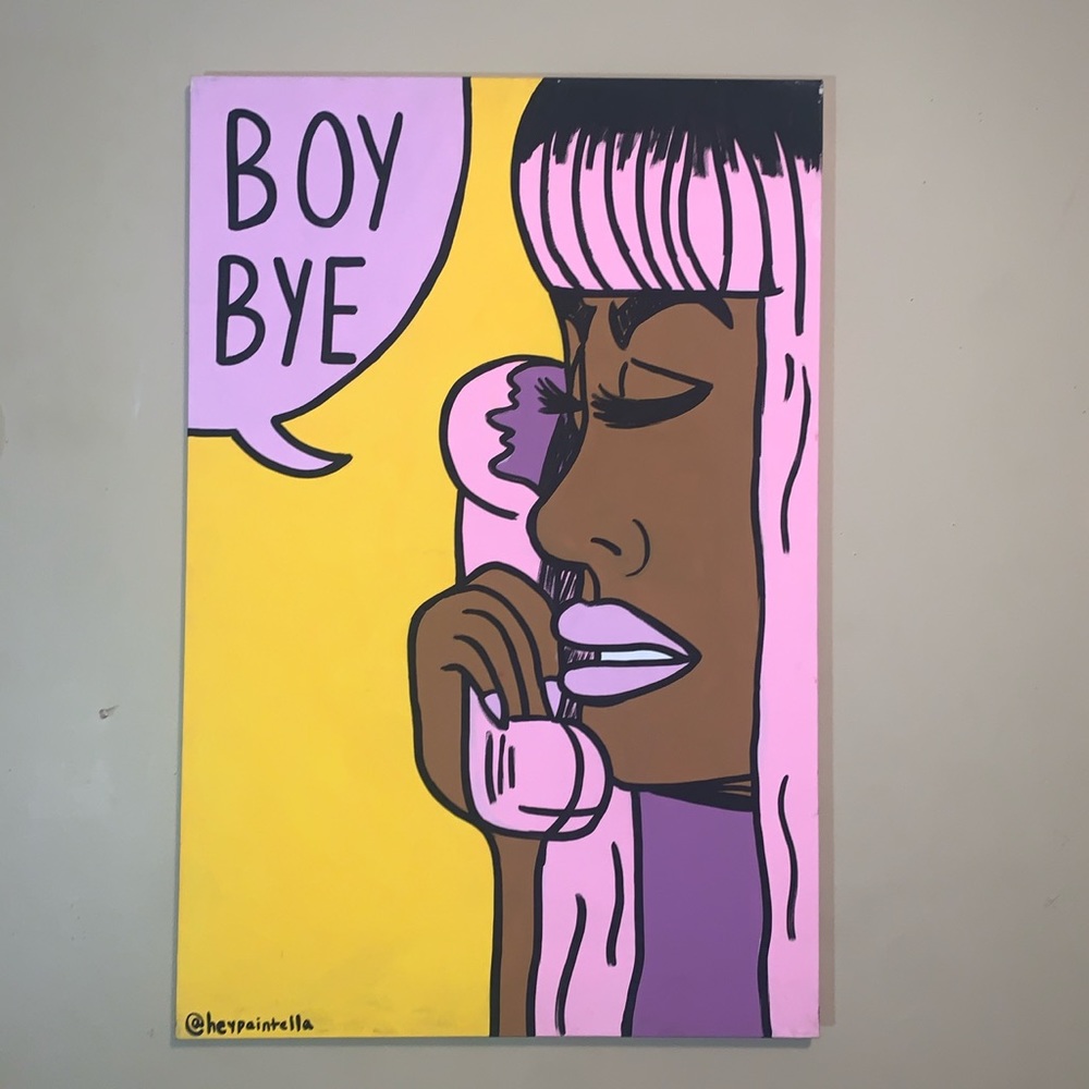 BOY BYE! Painting